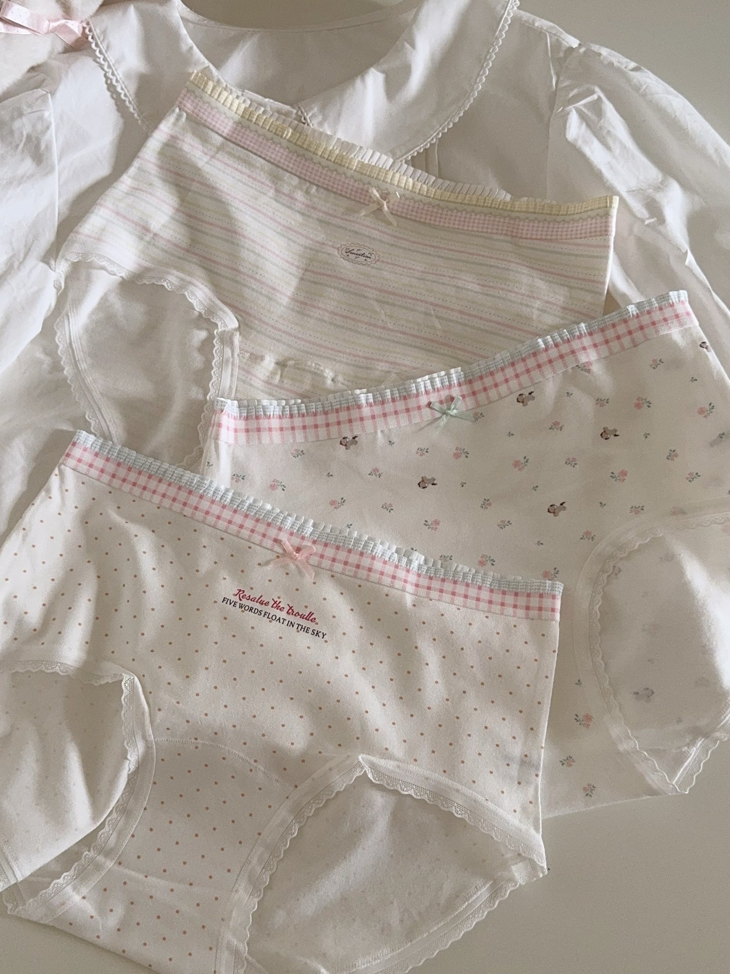 Pastel cotton panties