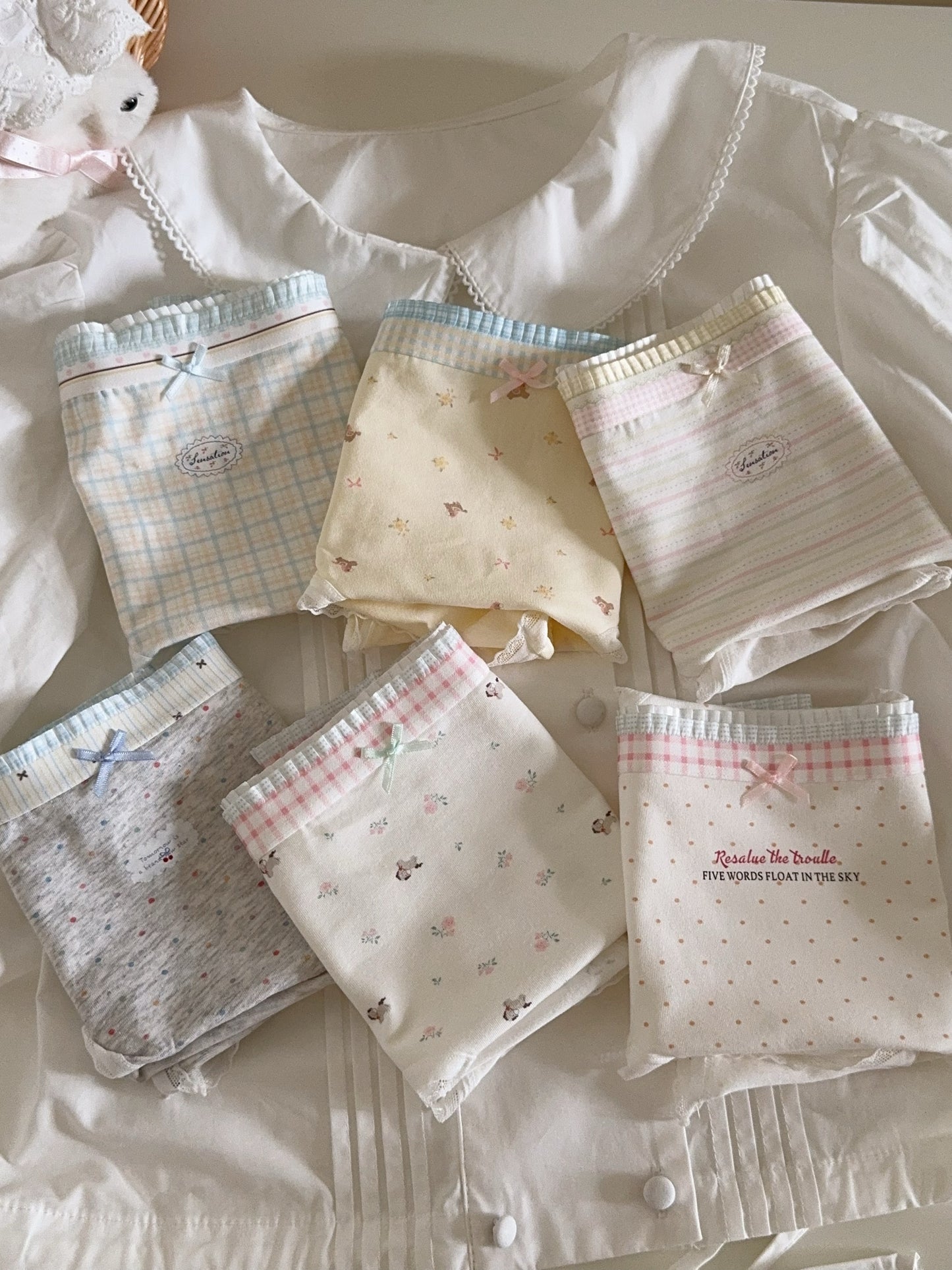 Pastel cotton panties