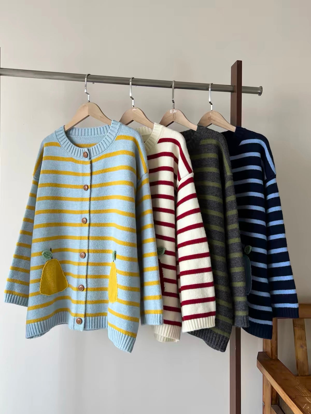 Striped Knit Cardigan