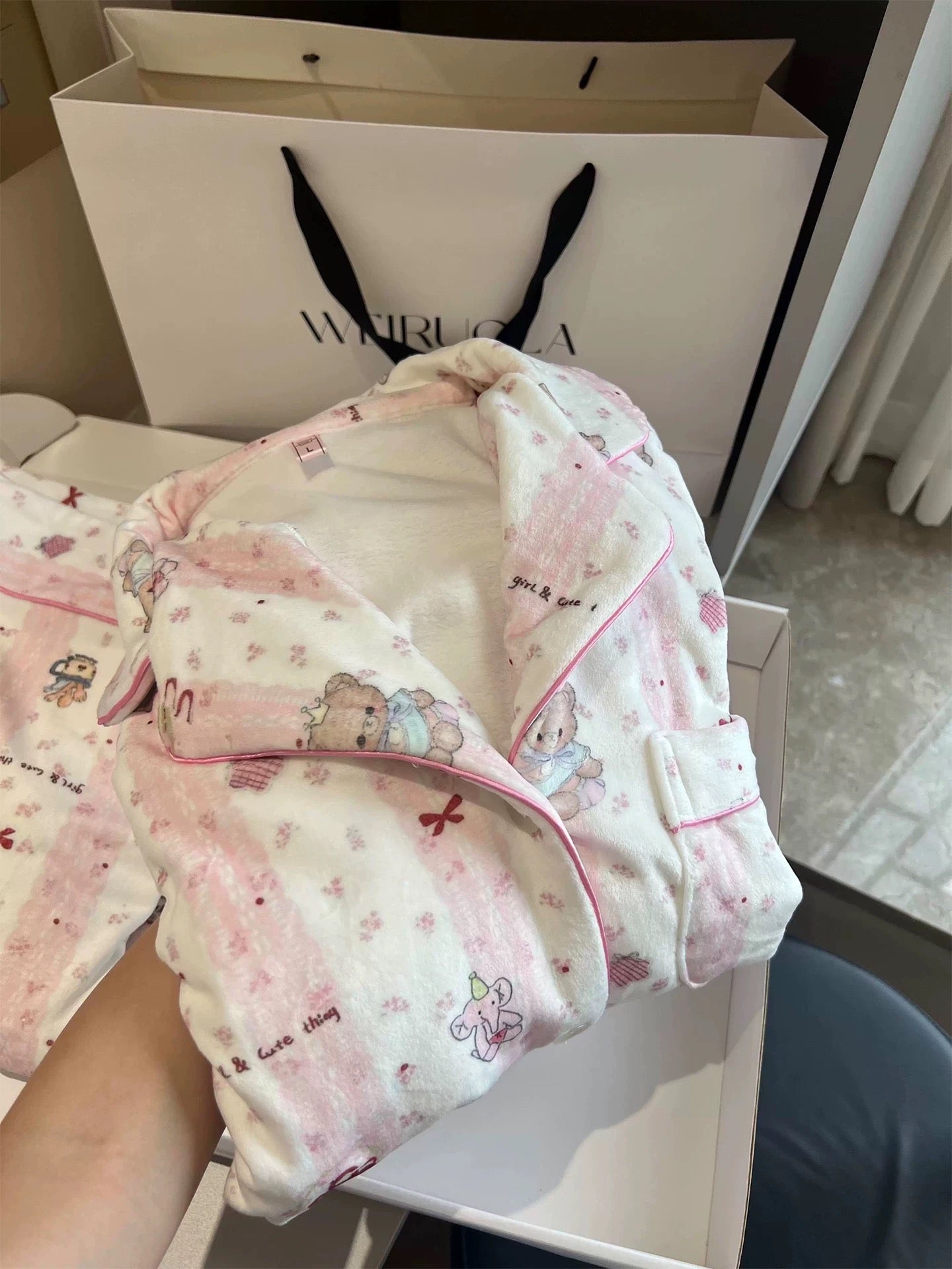 “Soft Teddy Dreams Pajama Set”🧸💕