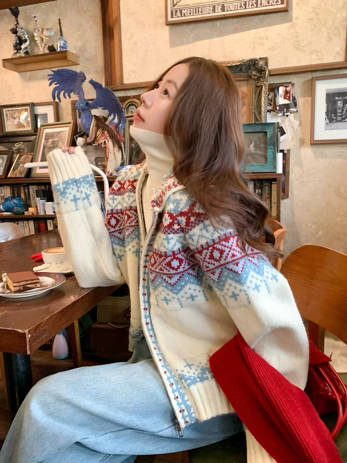 Nordic Cozy Knit Hoodie