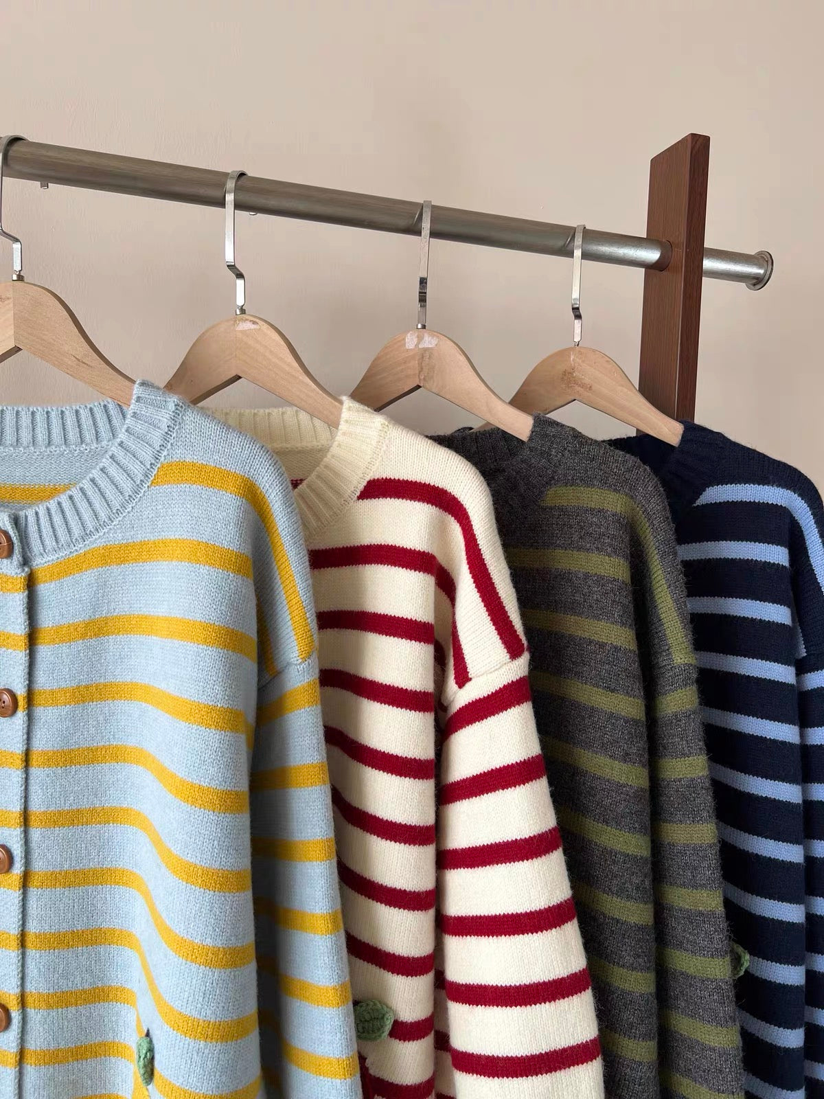 Striped Knit Cardigan