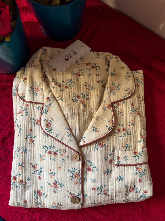 Soft Cotton Floral Pajama Set 🌼