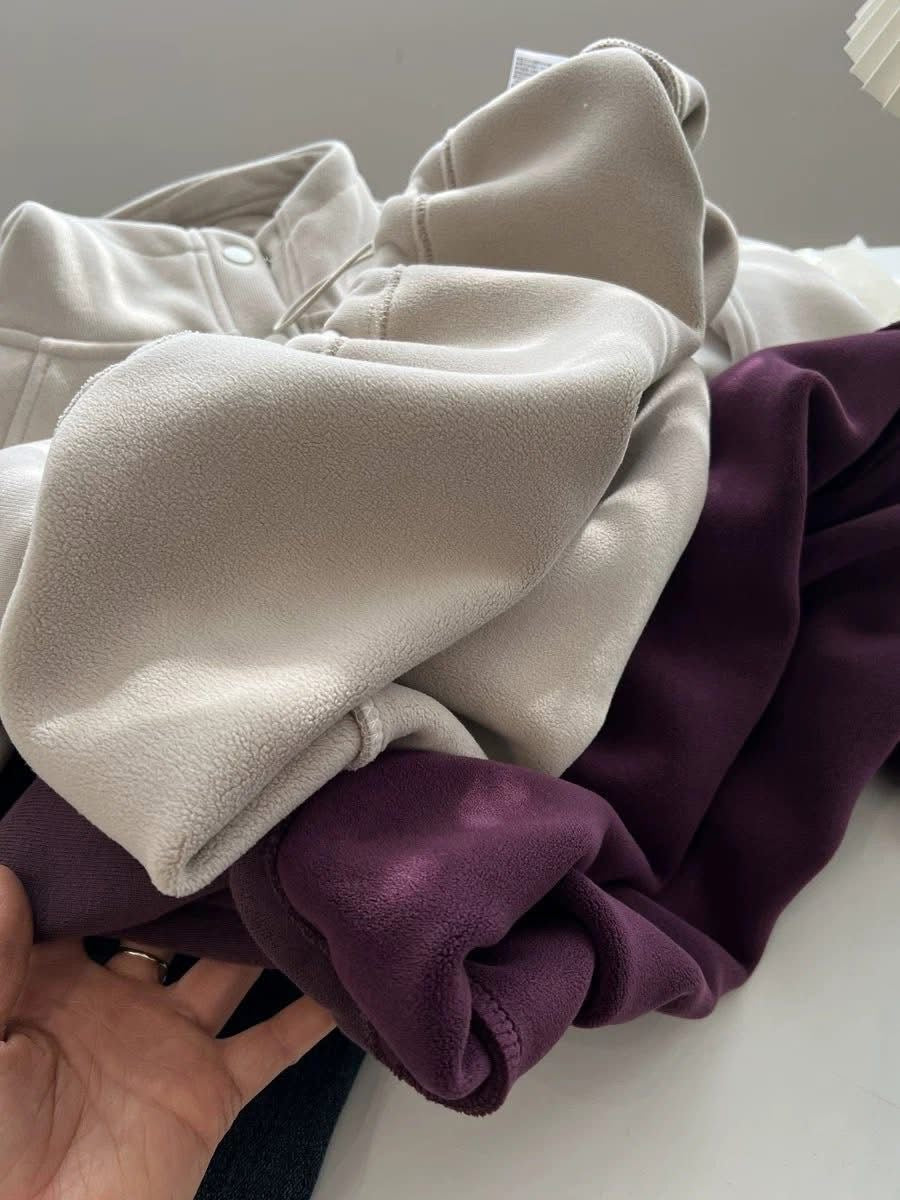 Cozy High-Neck Fleece Hoodie✨