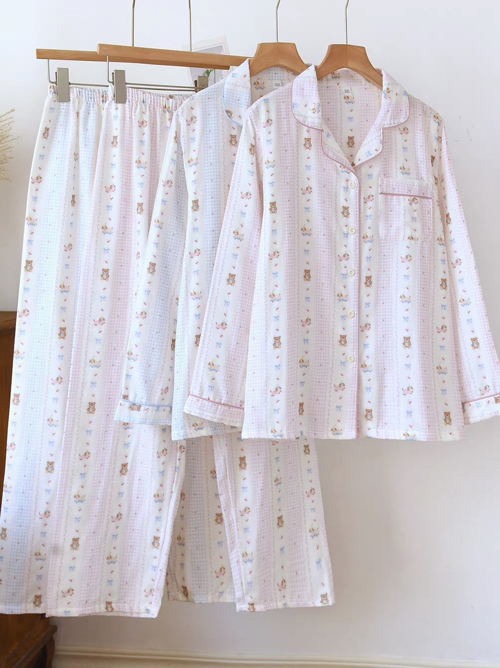Cute Teddy Pajama Set