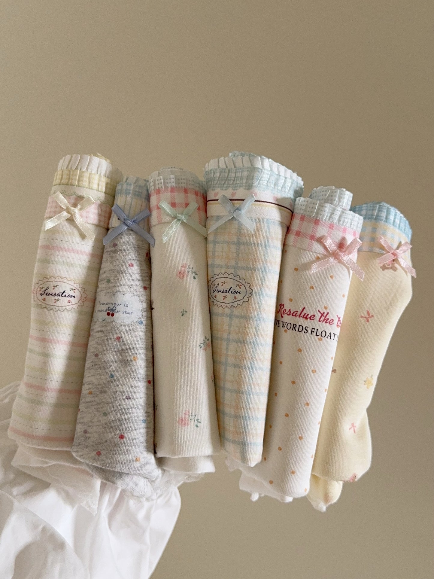 Pastel cotton panties