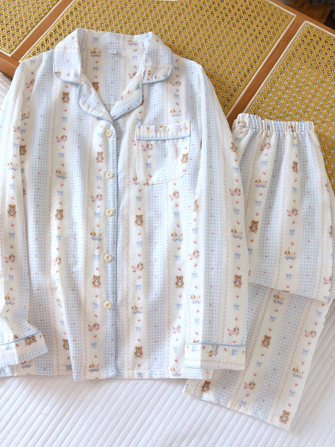 Cute Teddy Pajama Set