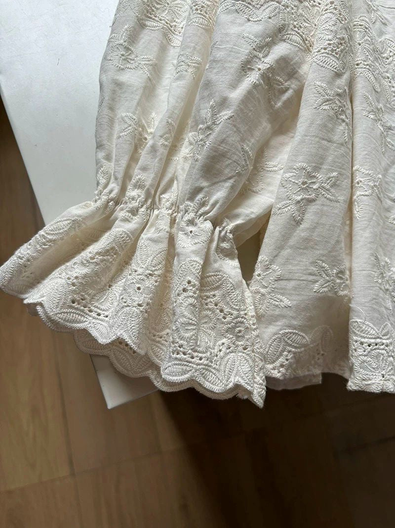 beige blouse