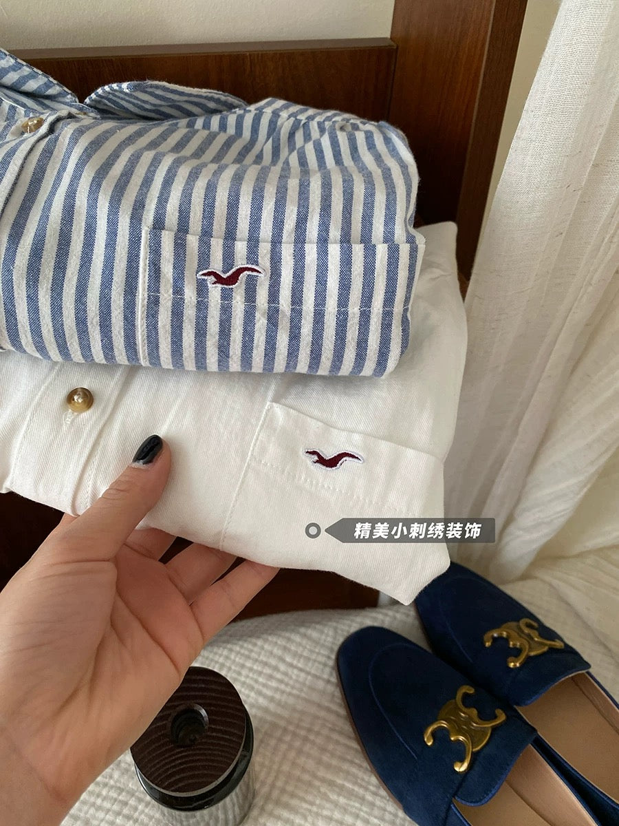 Classic Striped Cotton Shirts for Women✨