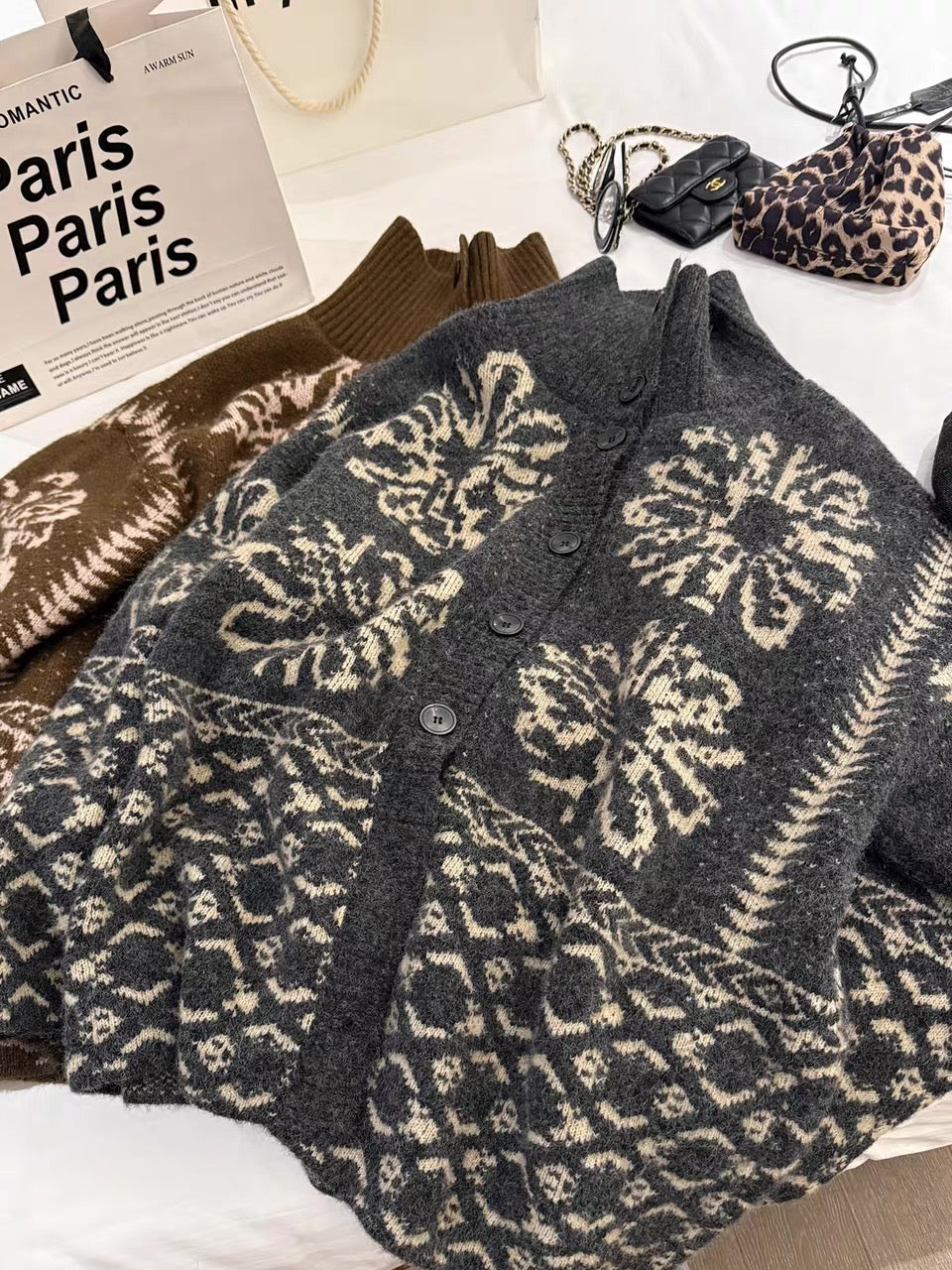 Floral Pattern Cardigan