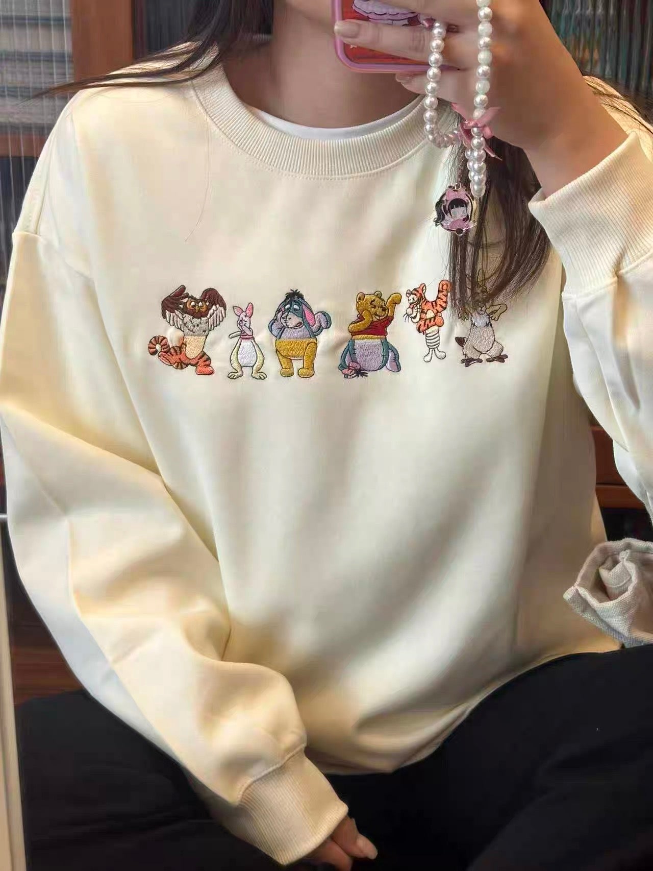 Cream-colored winter hoodie✨