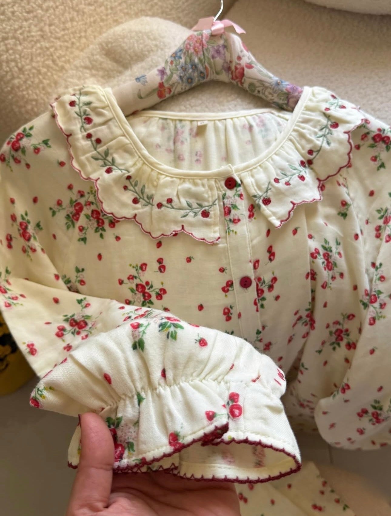 Floral Button Pajama