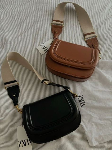 ZARA Crossbody Bag with Wide Strap