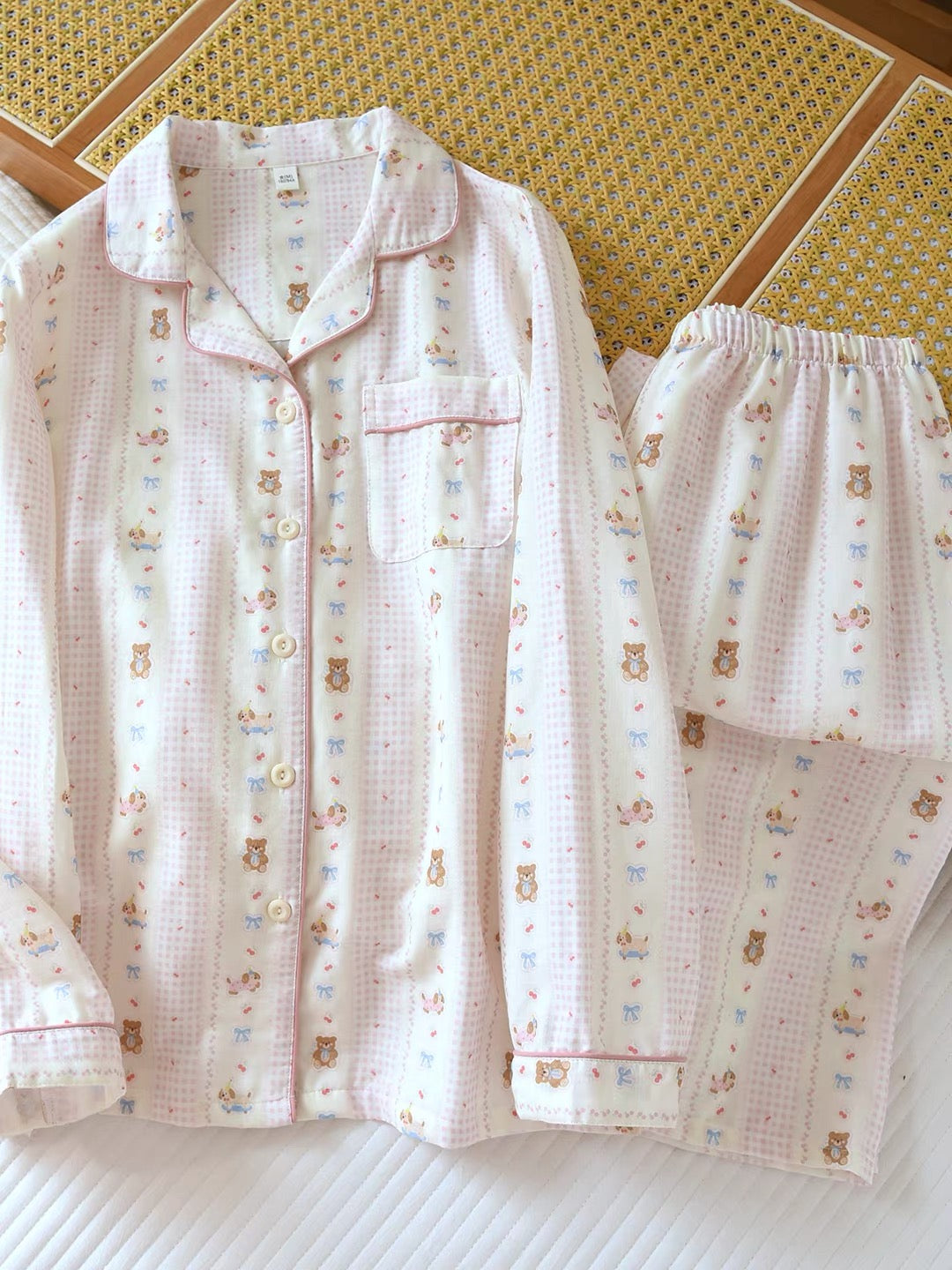 Cute Teddy Pajama Set