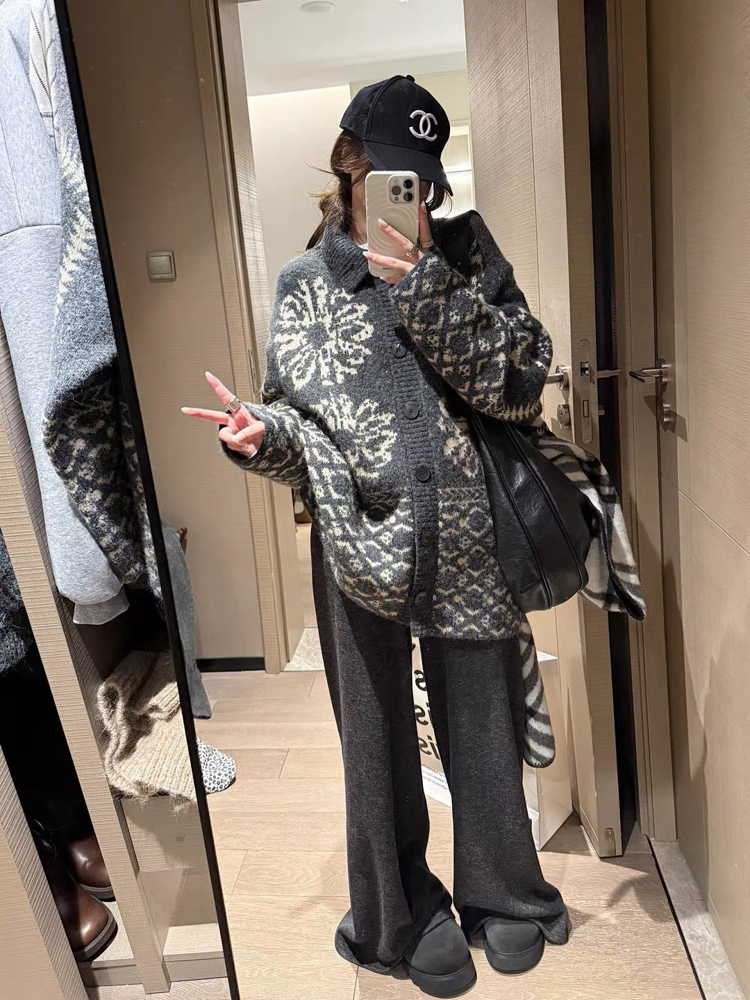 Floral Pattern Cardigan