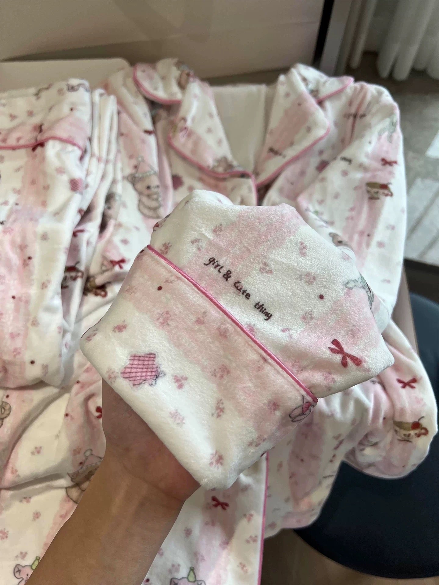 “Soft Teddy Dreams Pajama Set”🧸💕