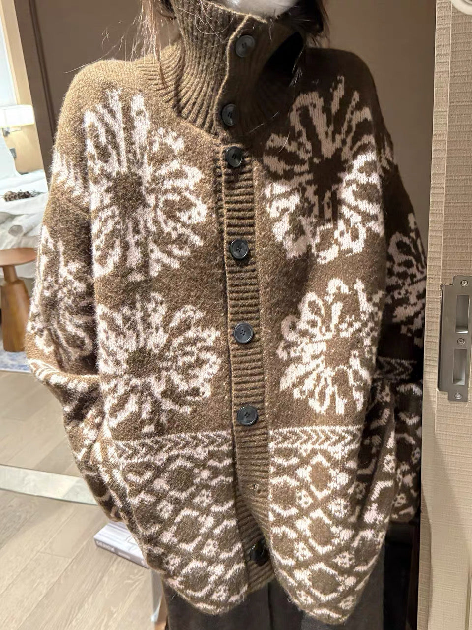 Floral Pattern Cardigan
