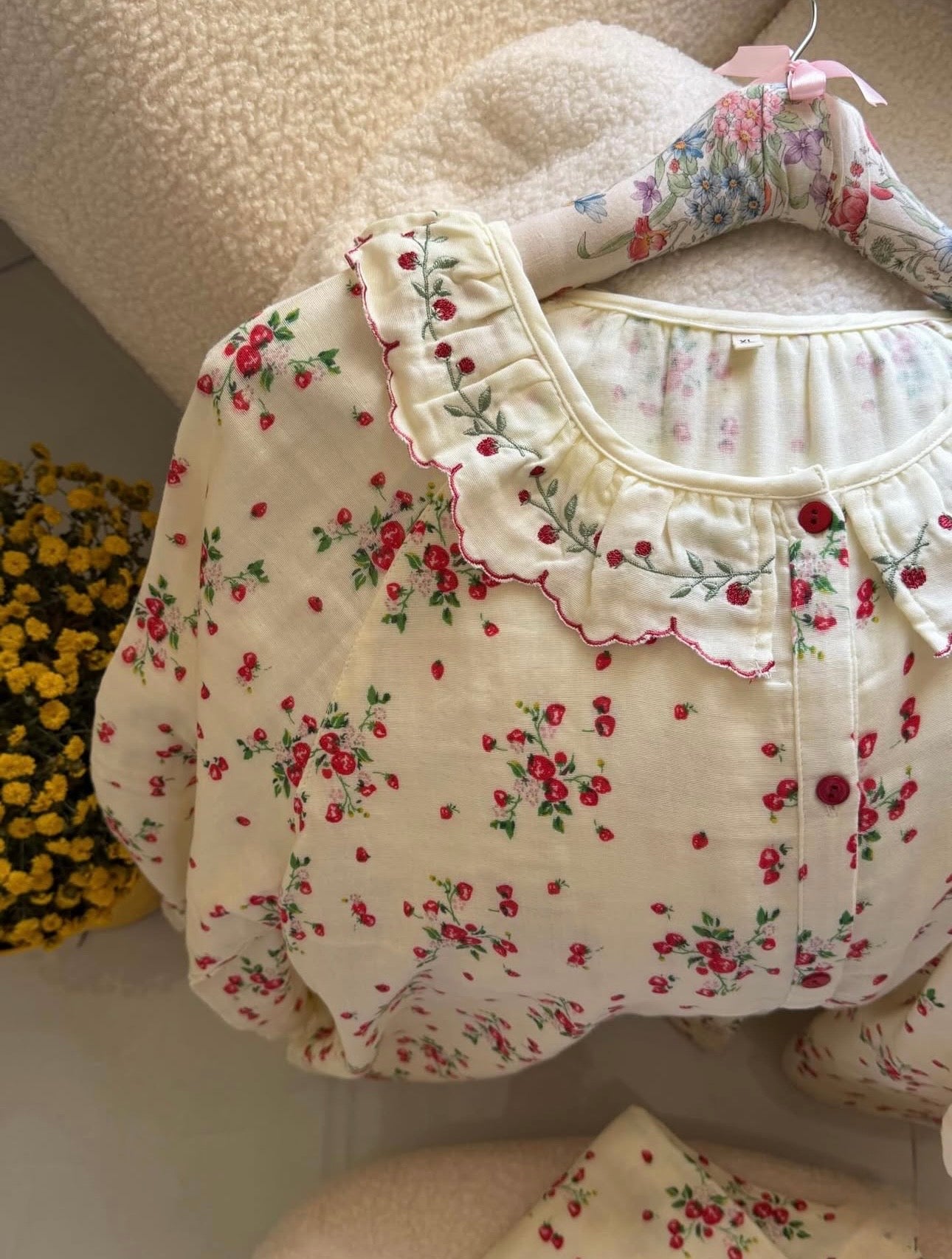 Floral Button Pajama