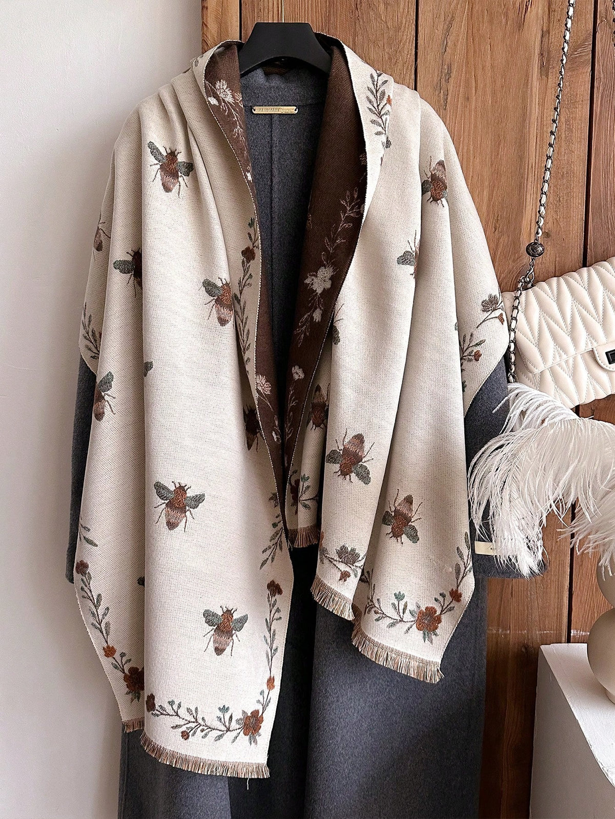 Floral Bee Shawl