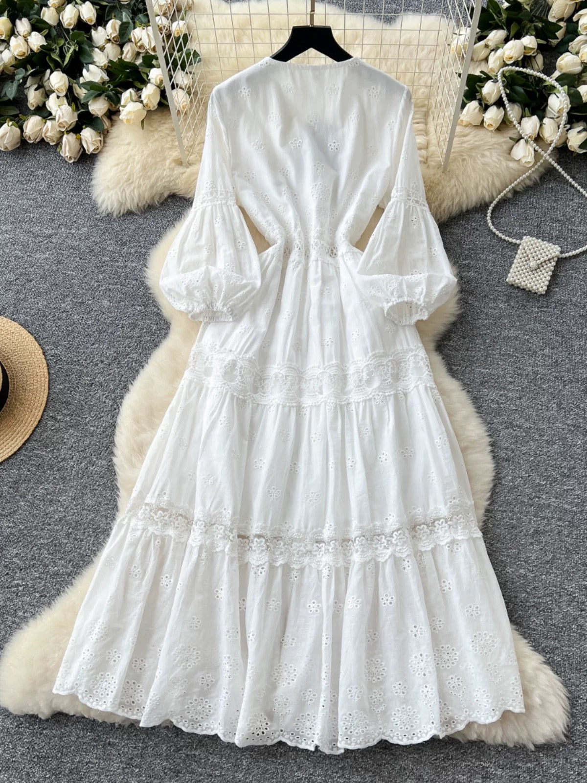 White Cotton Dress 🤍